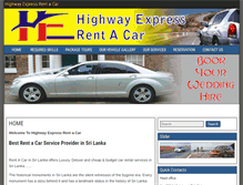 Tablet Screenshot of highwayexpressrentacar.com